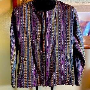 Guatemalan jacket- awesome handmade one of a kind! Sz Sm
